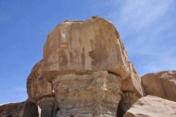 Formação rochosa no Parque Provincial Ischigualasto, na Argentina